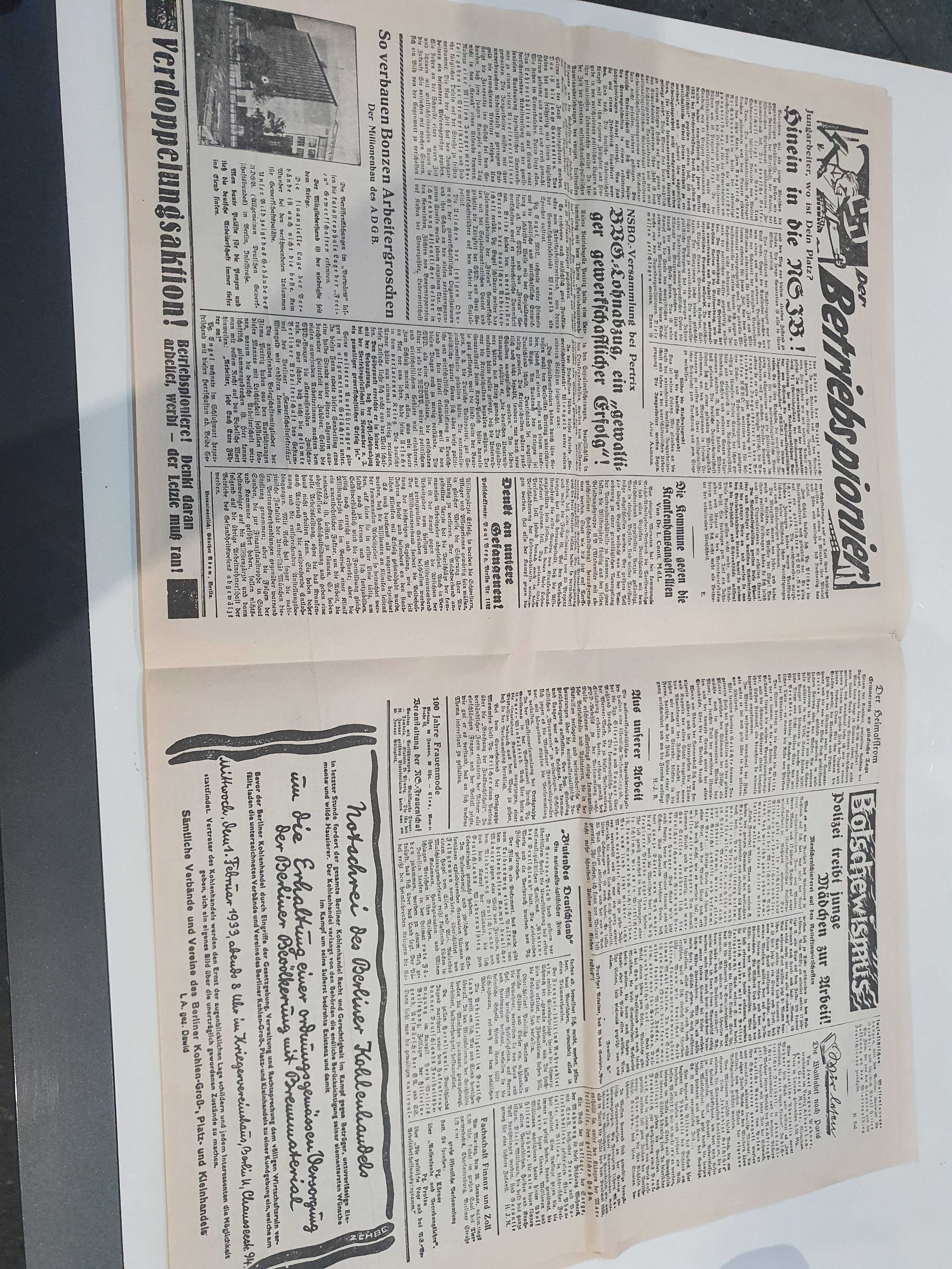 Der Angriff-niemiecka gazeta z 1933 r Hitler został Kanclerzem Rzeszy