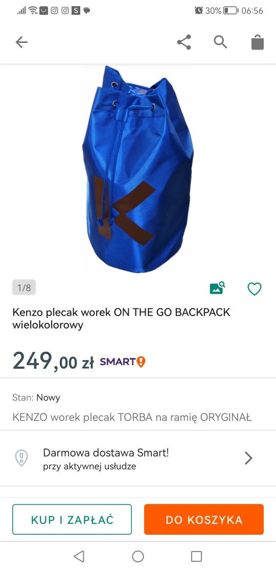 Plecak worek kenzo