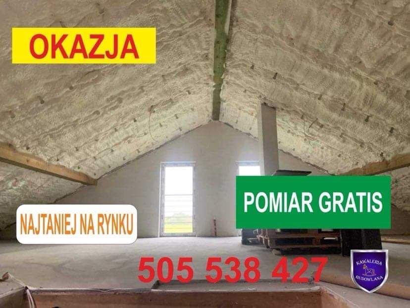 Ocieplenia pianą PUR Kraków i okolice Promocja