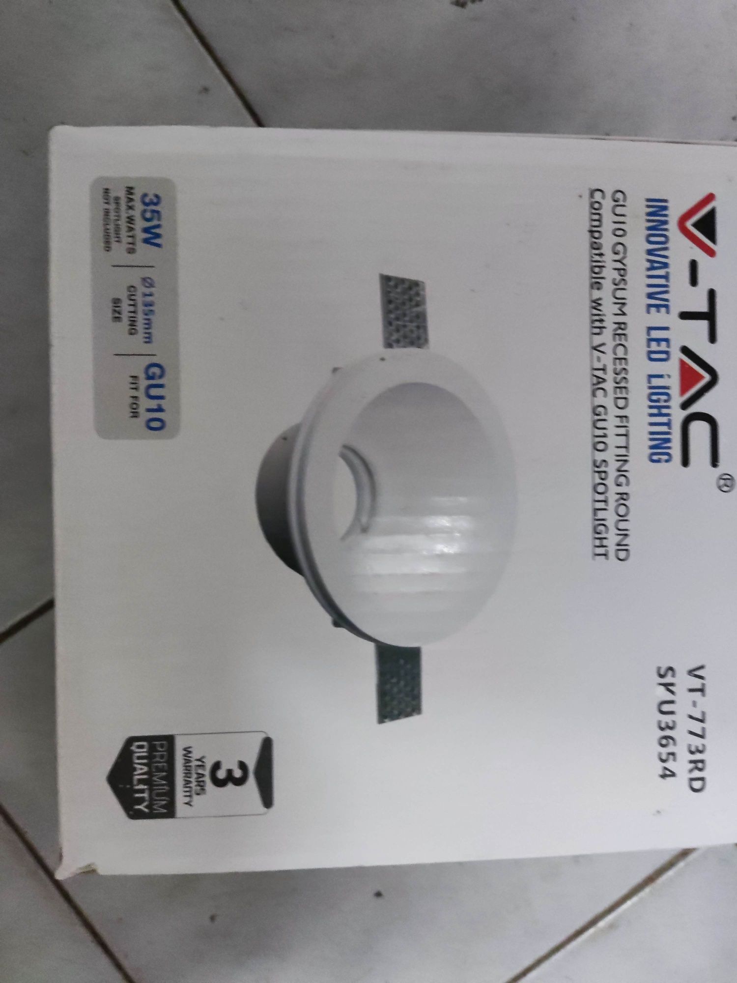 Aplique Gesso Downlight  LED GU10