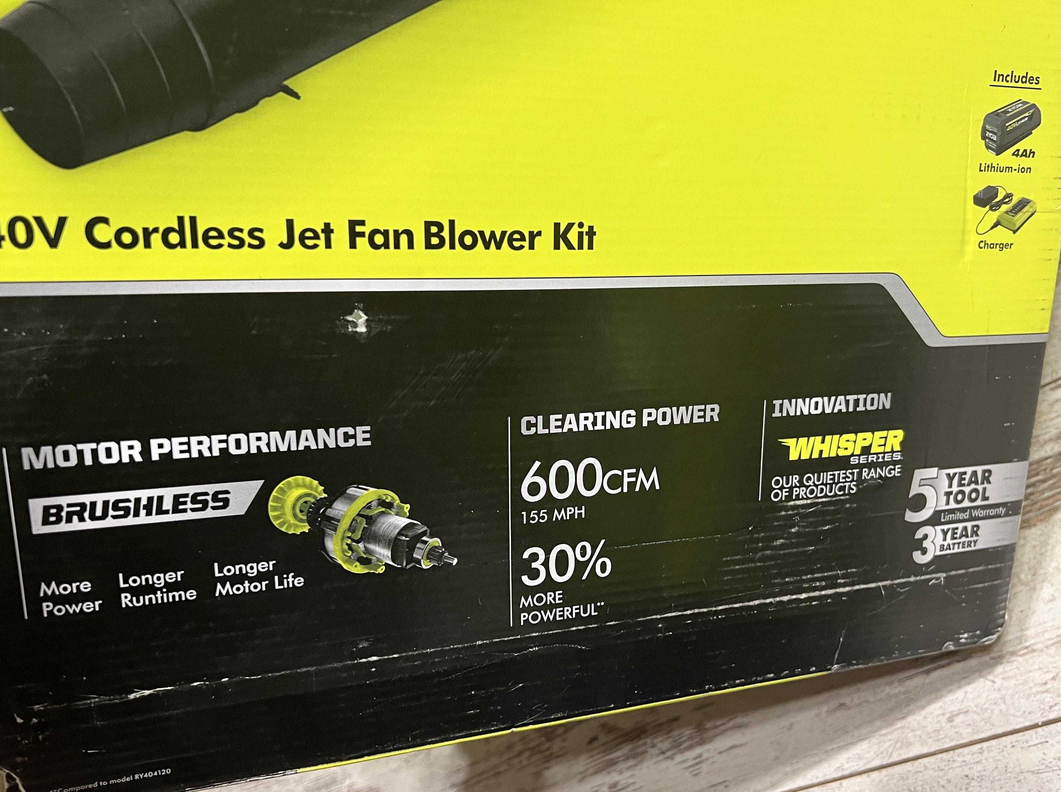 Топ Безщіткові повітродувки дуйка бловер Ryobi RY404014 40V HP з США