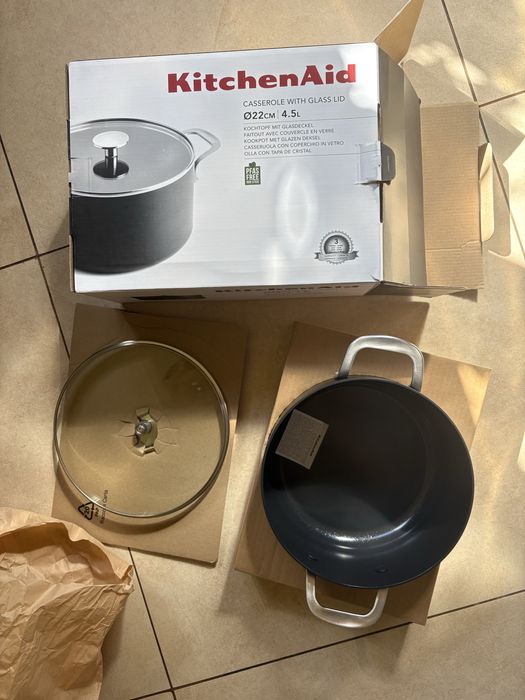 Garnek KitchenAid 4,5l z pokrywką nowy oryginalny