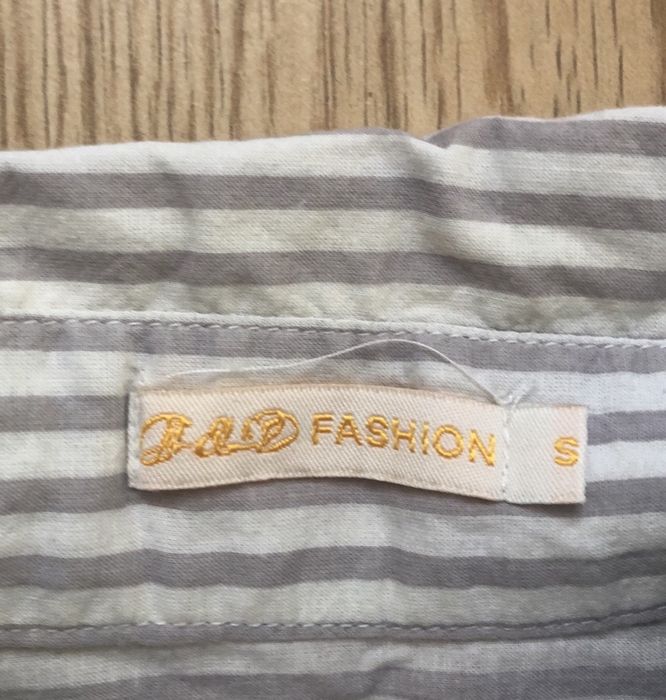 Koszula/ tunika w beżowo-szare paski S