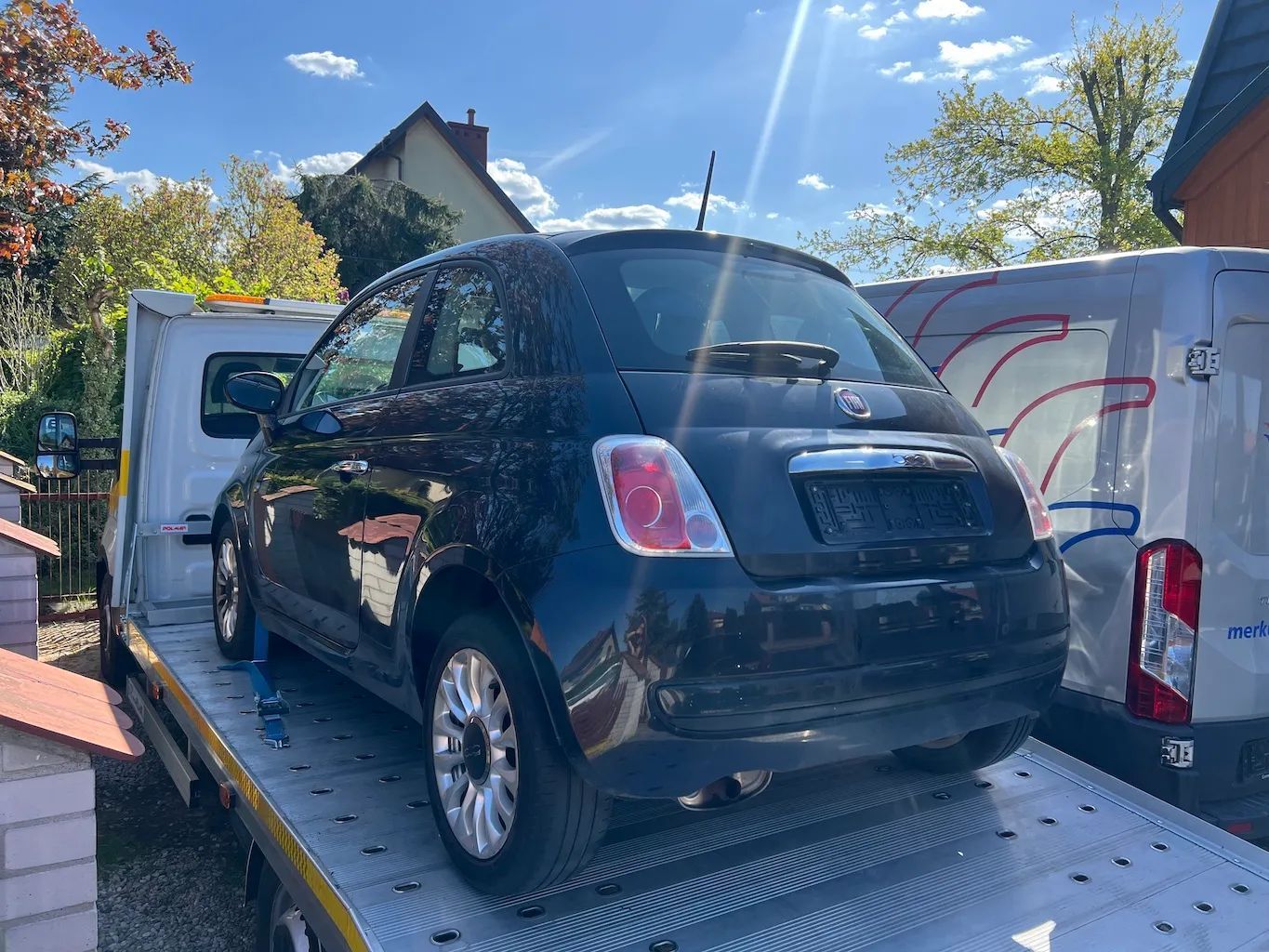 Fiat 500 1.2 benzyna POP, lekko uszkodzony
