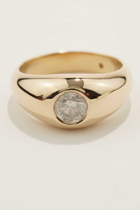 Złoty Sygnet męski z Brylantem 14K 14,98g