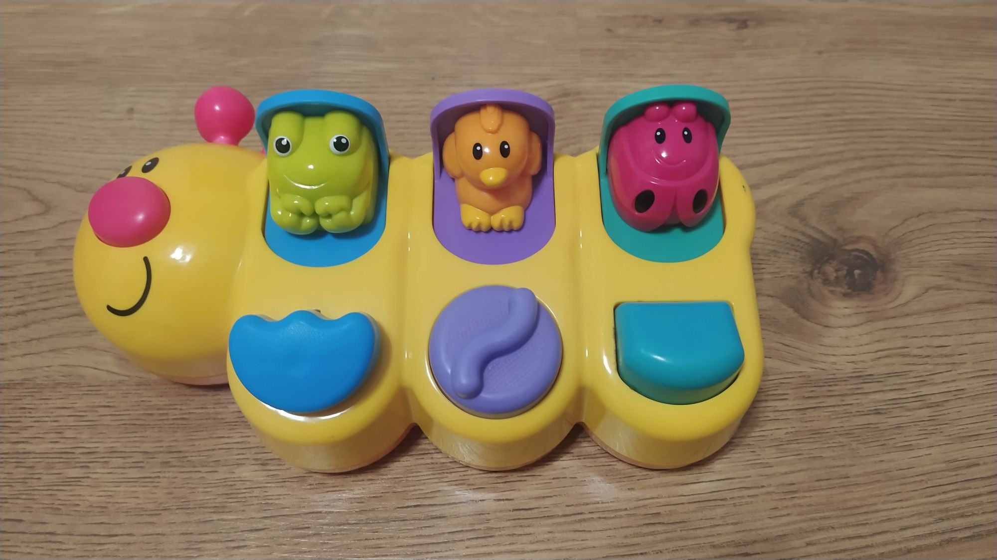 Fisher-Price, Wesoła gąsienica, zabawka interaktywna, pop up