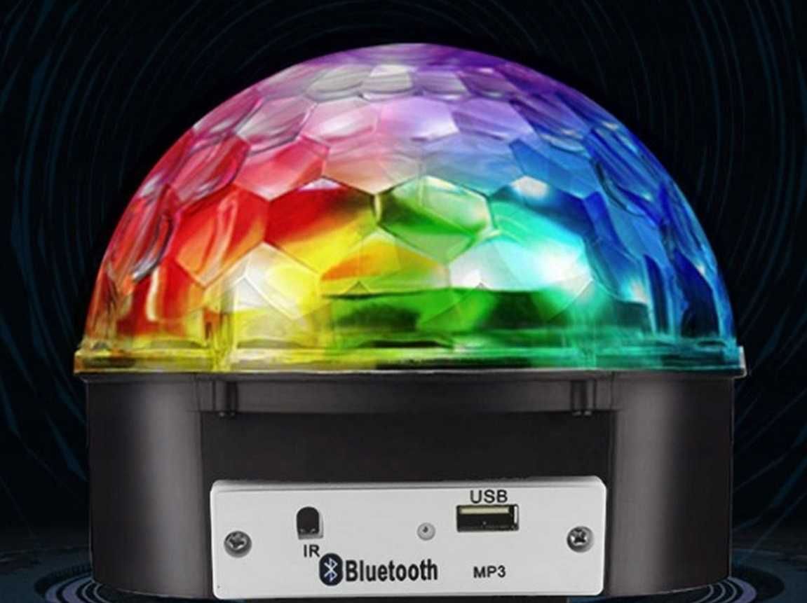 Kula Disco Projektor Głośnik MP3 Bluetooth na Imprezę Disco *VideoPlay