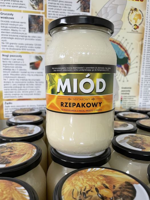 Miód pszczeli rzepakowy 1.2kg