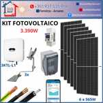 KIT Solar Fotovoltaico - 6 Paíneis (3.390W)