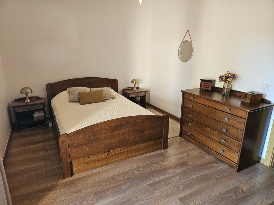 Quarto completo Cerne - madeira carvalho