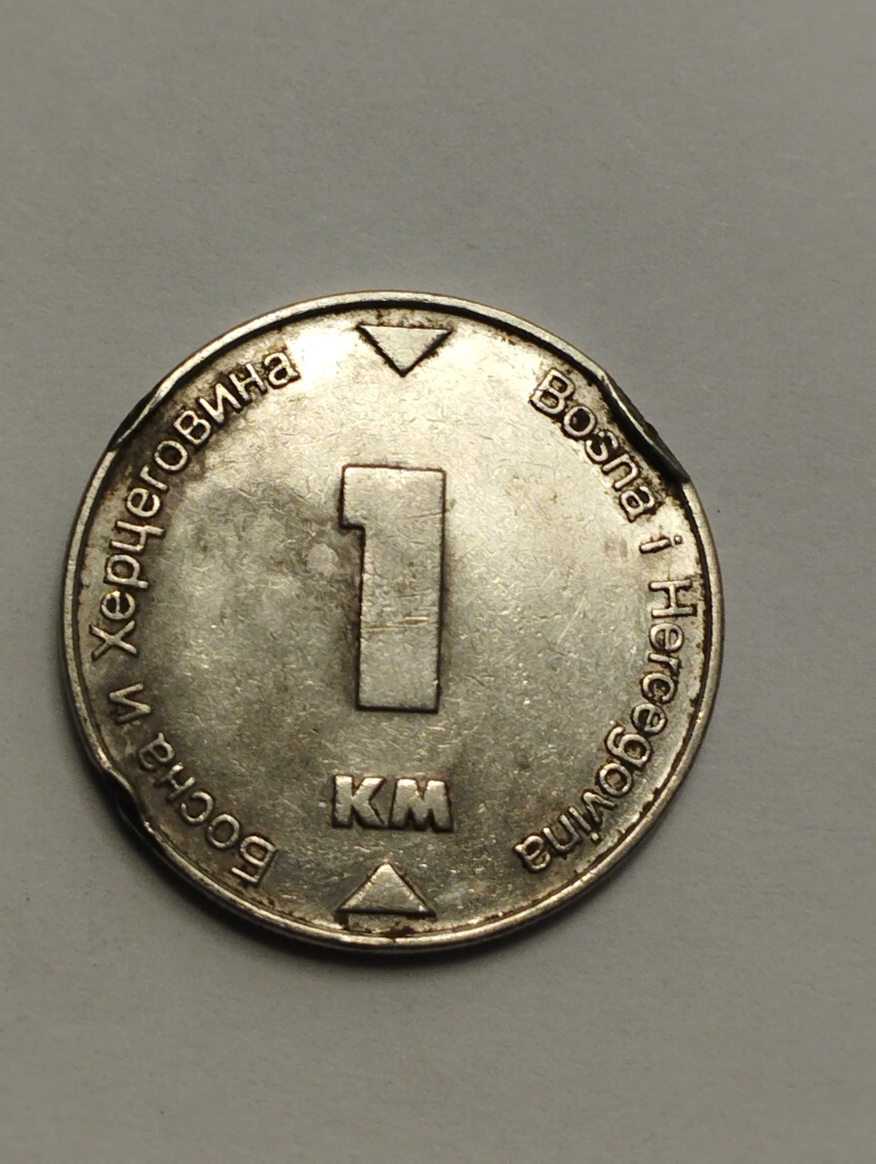 Sprzedam monetę Bośnia i Hercegowina 1 marka 2002r. stan db.