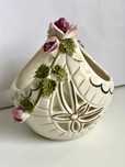 Ażurowy porcelanowy kosz 10х8,5х6