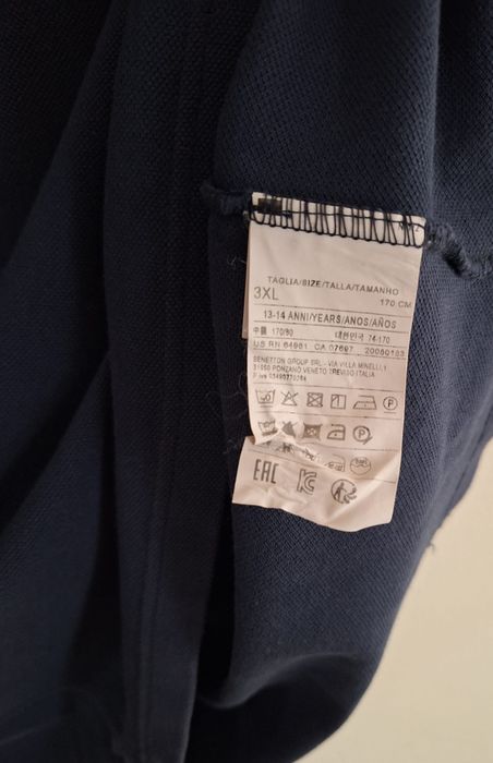 Polo slim fit em algodão puro Benetton - 13/14Anos