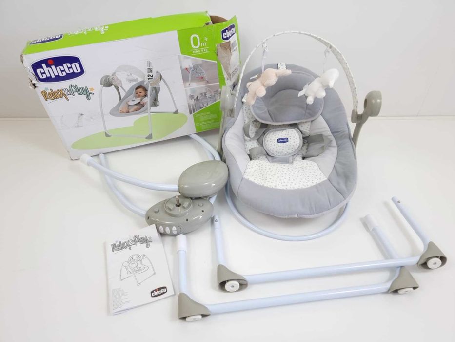 NOWA Huśtawka Chicco Relax & Play Swing bujaczek Cool Grey
