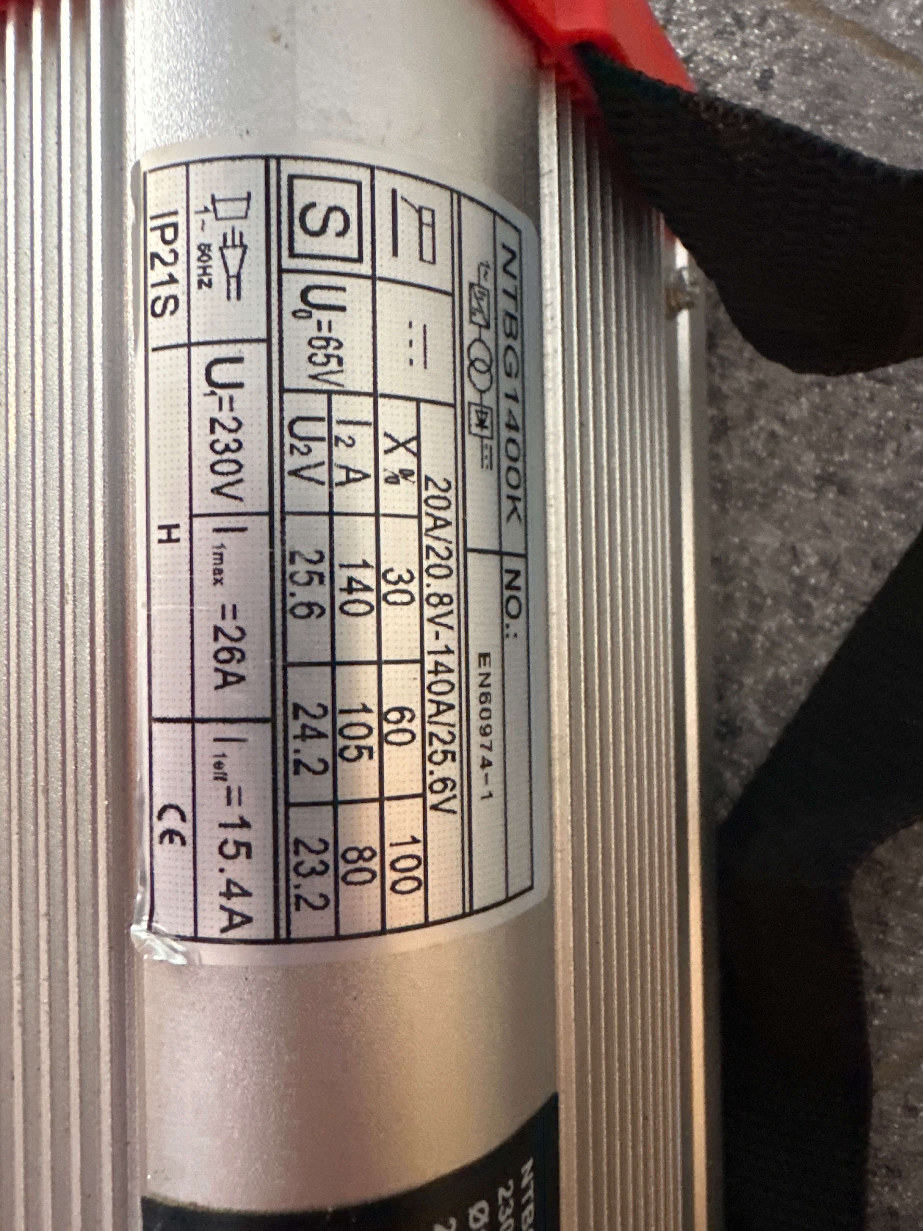 Aparelho soldar 140A compacto IGBT