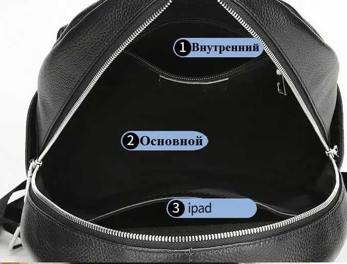 Чоловічий мужской рюкзак портфель ранець сумка з натуральної шкіри