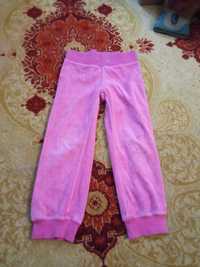 Różowe welurowe dresy joggery 98-104 cubus