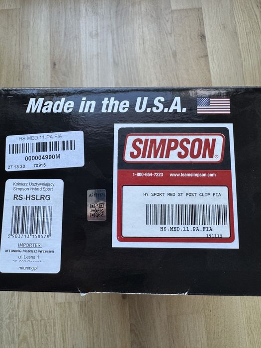 Kołnierz Simpson Hybrid Sport HANS