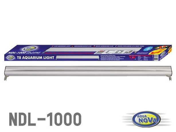 Calha de iluminação T8 NDL-1000 Aqua Nova, 100cm, 25W x 2 (NOVO)