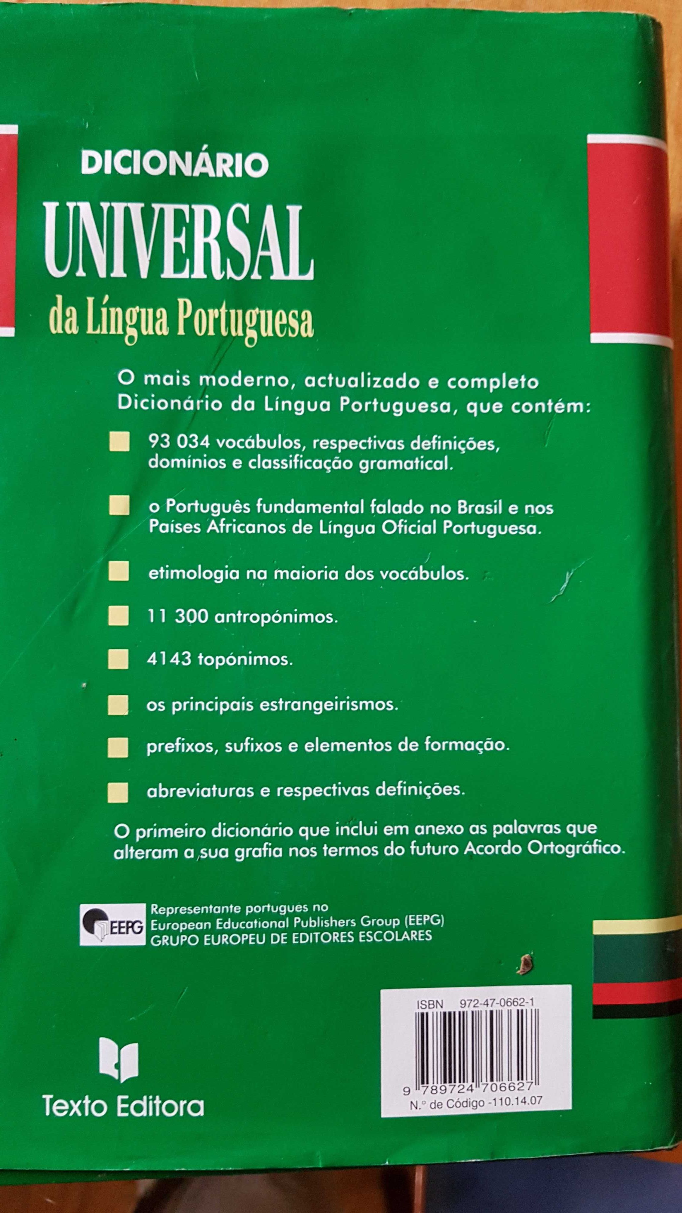 Dicionário universal da língua portuguesa