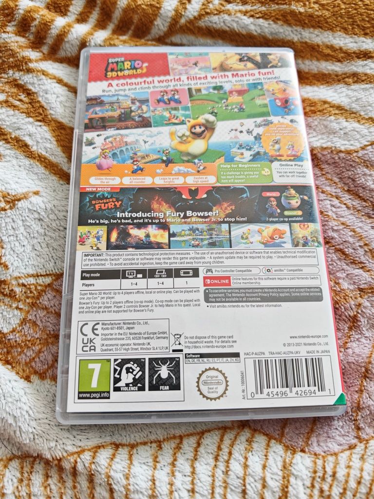 Mario 3d world browser fury Nintendo switch