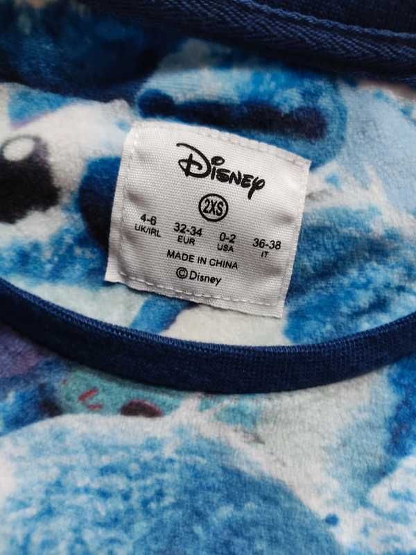 Nowa bluza welurowa Lilo i Stich Disney Primark r.34/36 XS/S piżama