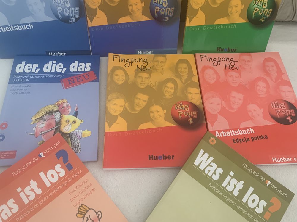 Sprzedam nowe ksiazki z plytami do nauki jezyka niemieckiego  8 sztuk