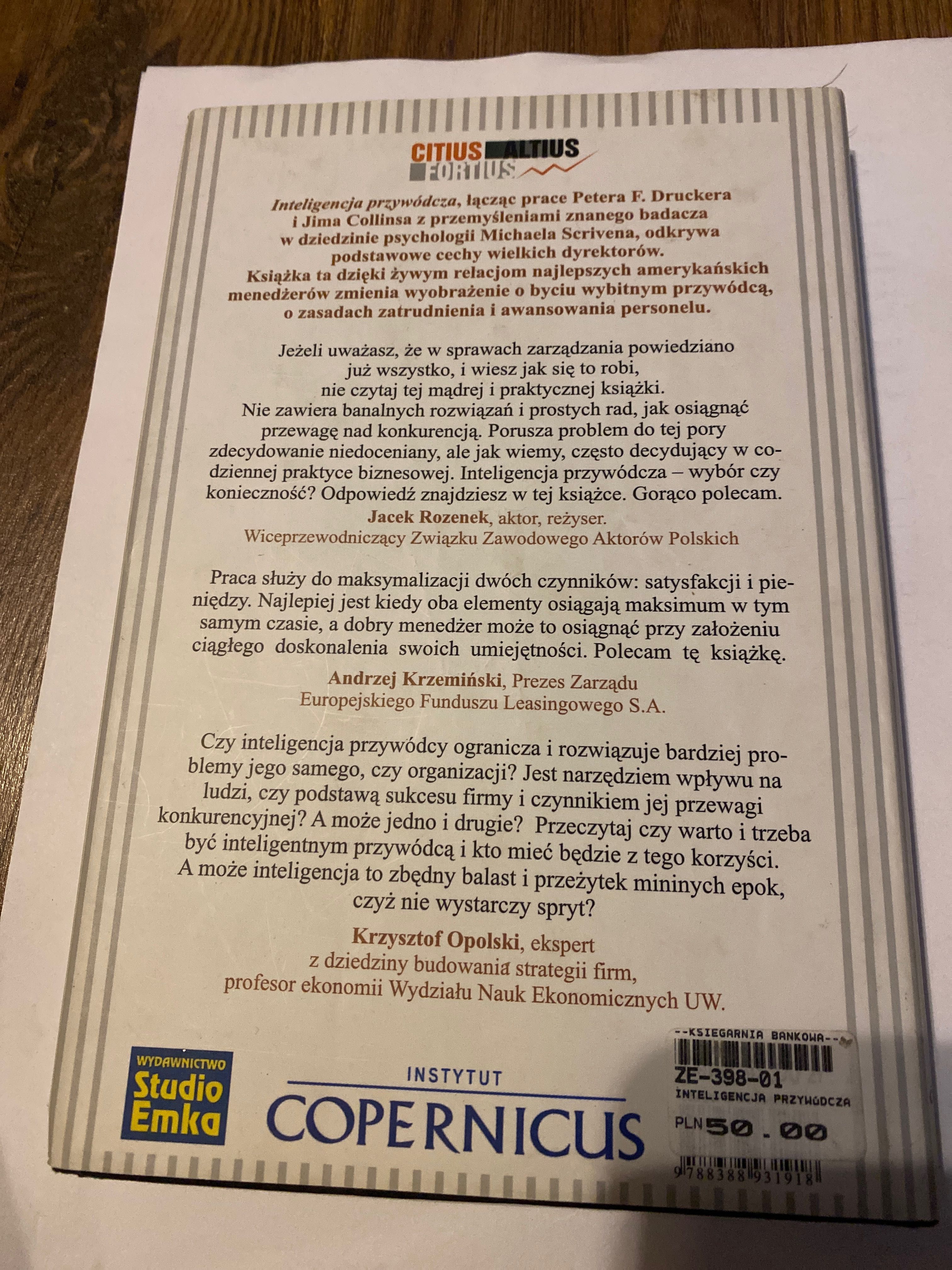 Inteligencja przywódcza Justin Menkes