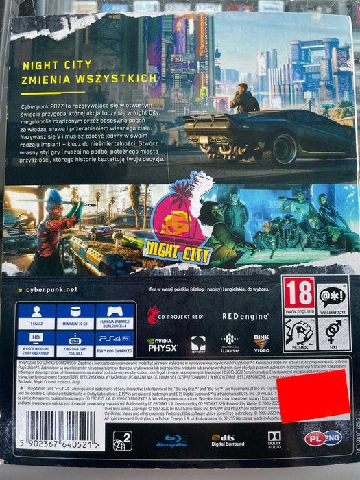 PS 4 - Cyberpunk 2077 - PL - Możliwa Wymiana - Sklep - Wolumen