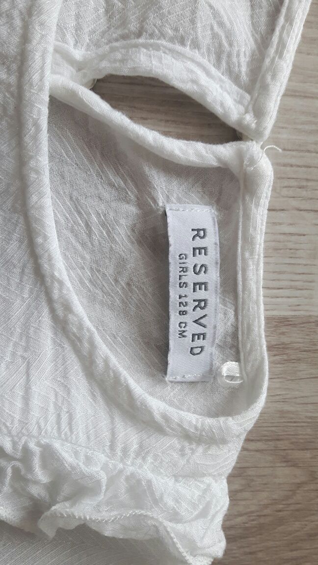 Bluzka biała Reserved r.128