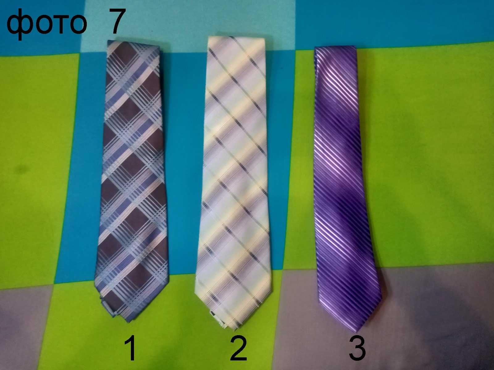 Краватки, (галстуки), чоловічі, різні кольори