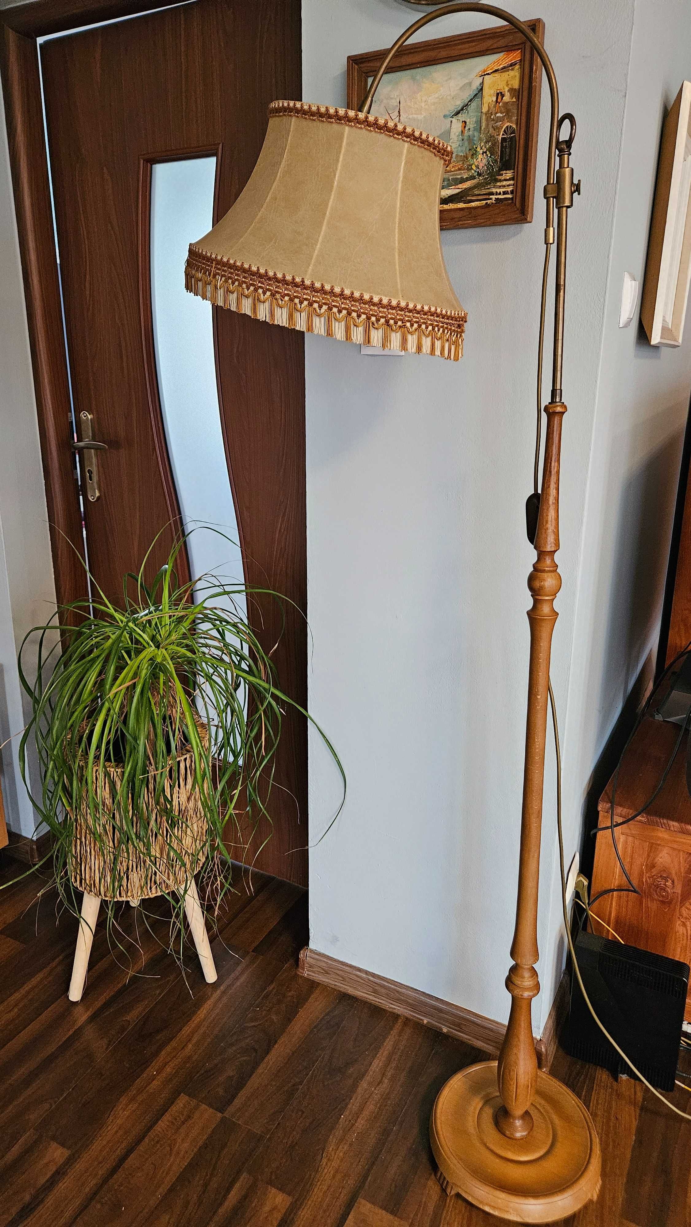 Stara lampa podłogowa vintage dzwoneczek
