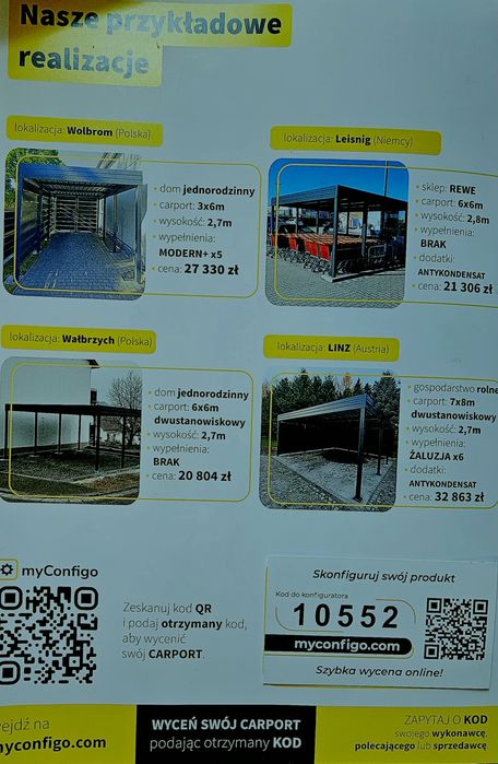 Specjalizujemy się w dystrybucji nowoczesnych i trwałych carportów.
Na