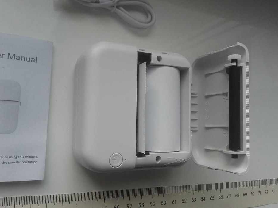 Mini drukarka przenośna termiczna papierowa bezatramentowa Bluetooth A
