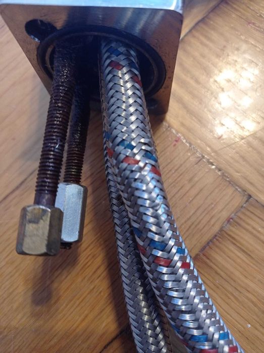 Bateria zlewozmywakowa  chrom solidna ciężka