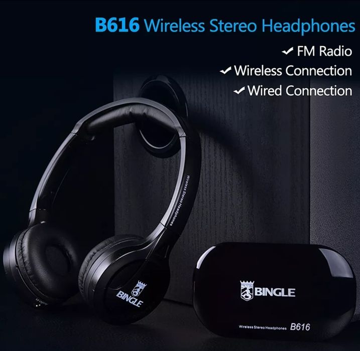 У НАЯВНОСТІ! Нові безпровідні навушники Bingle B616. Для металошукач