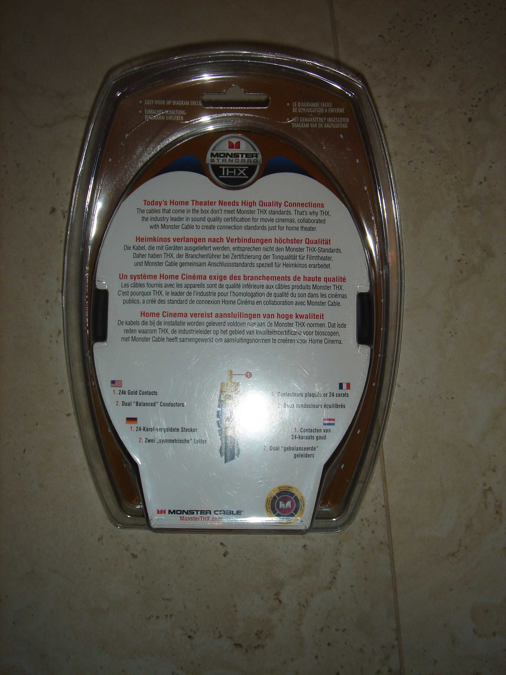 Monster Kable THX Subwoofer Connection