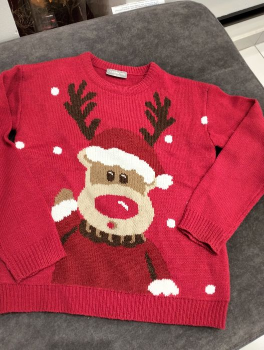 Sweterek świąteczny 134 Boże Narodzenie