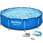 basen stelażowy ogrodowy 305x76 cm bestway zestaw 4w1