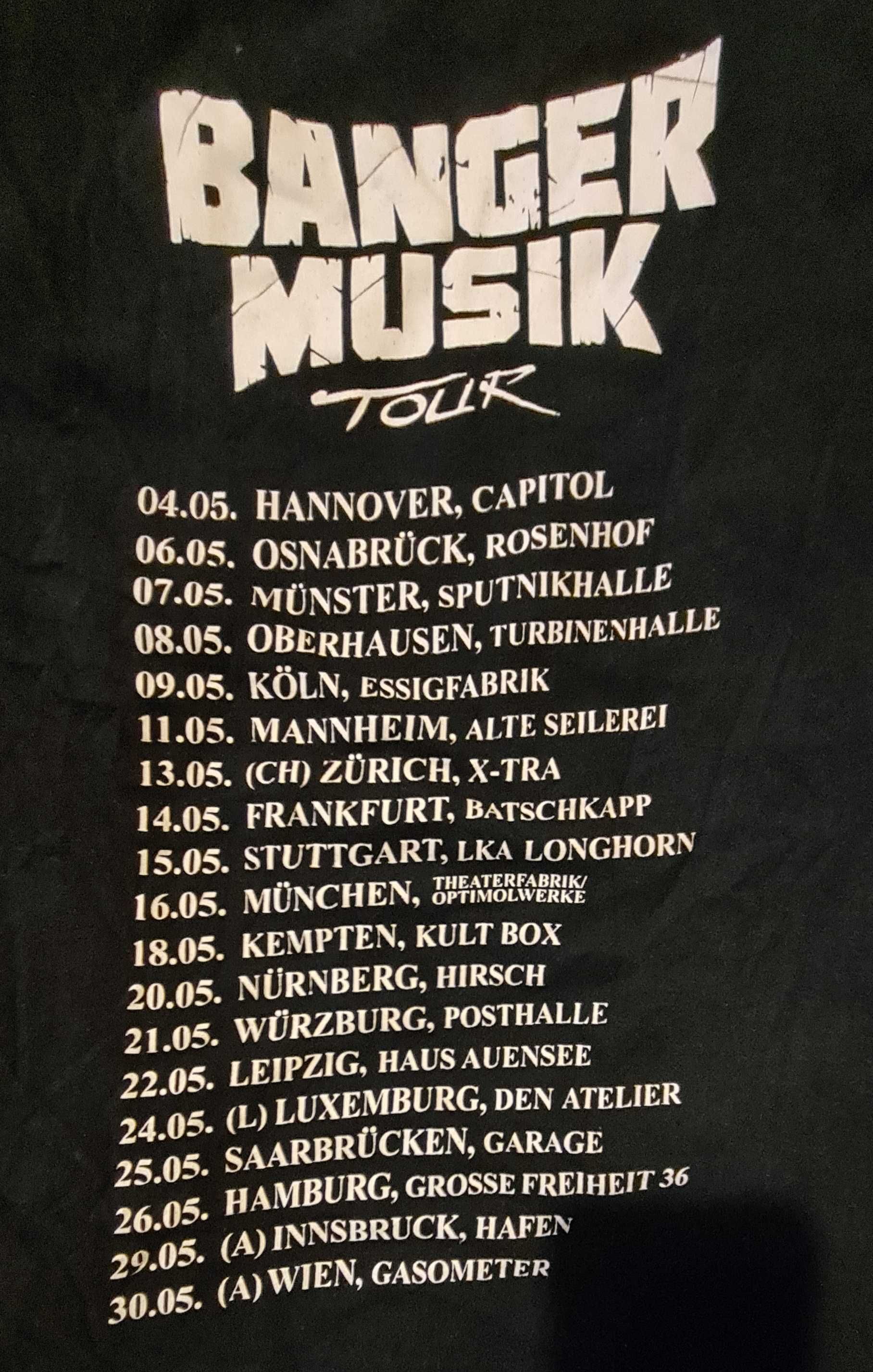 BANGER MUSIC Tour koszulka M