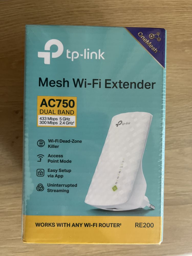 Wzmacniacz sygnału tp link ac750 mesh Wi-Fi
