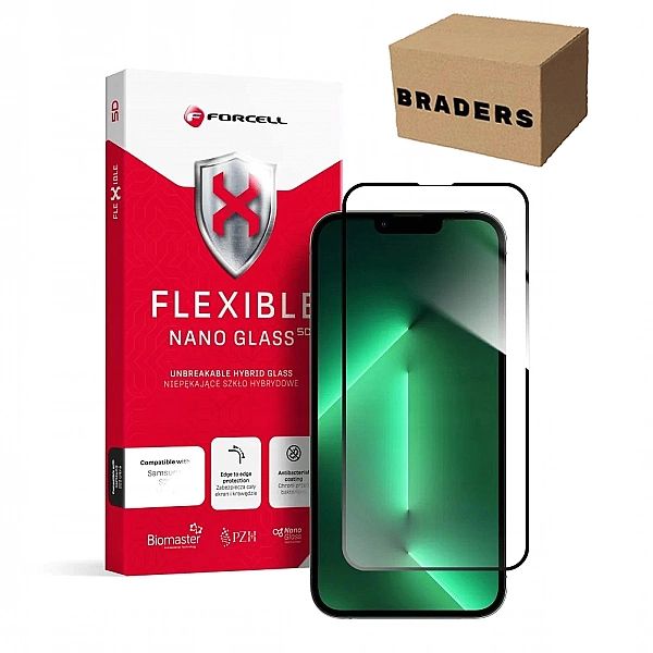 Szkło hybrydowe iPhone 13/13Pro/14/16E/SE 4/2025/6.1" 1 szt. Ochrona E