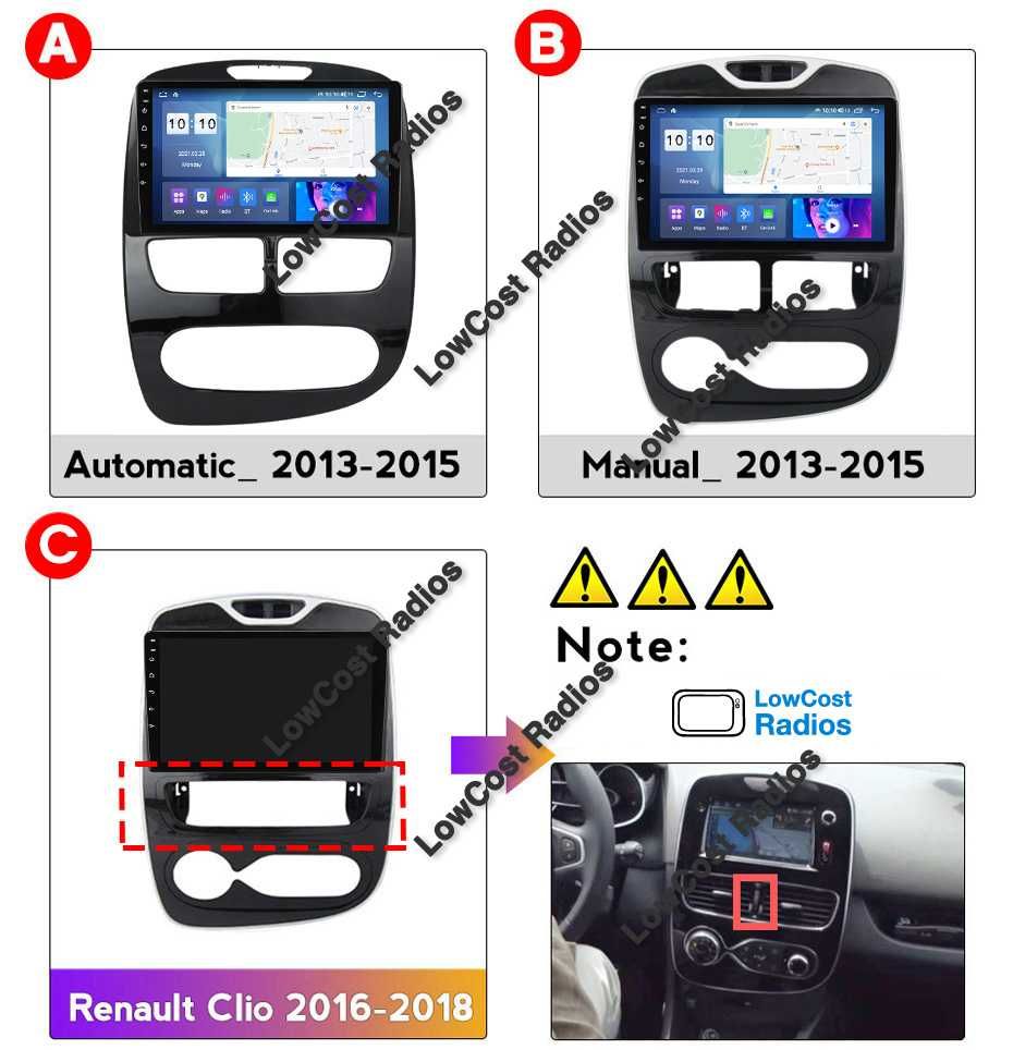 Auto Rádio 10" GPS ANDROID Renault Clio 4 Wifi Multimédia CANBUS