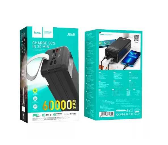 Повербанк Hoco j86b 60000 mAh 22.5 w Powerbank павербанк