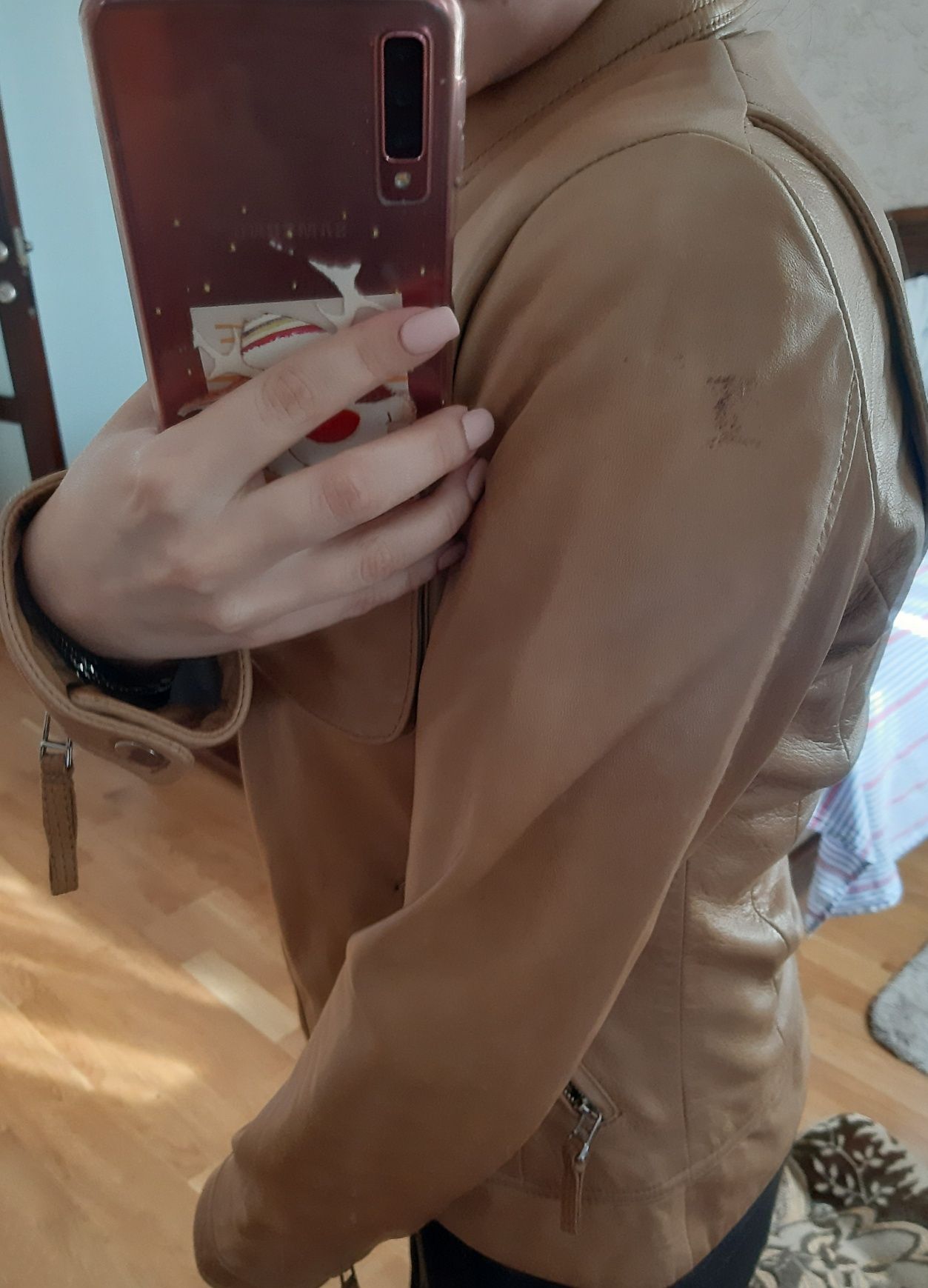 Кожаная куртка Massimo Dutti