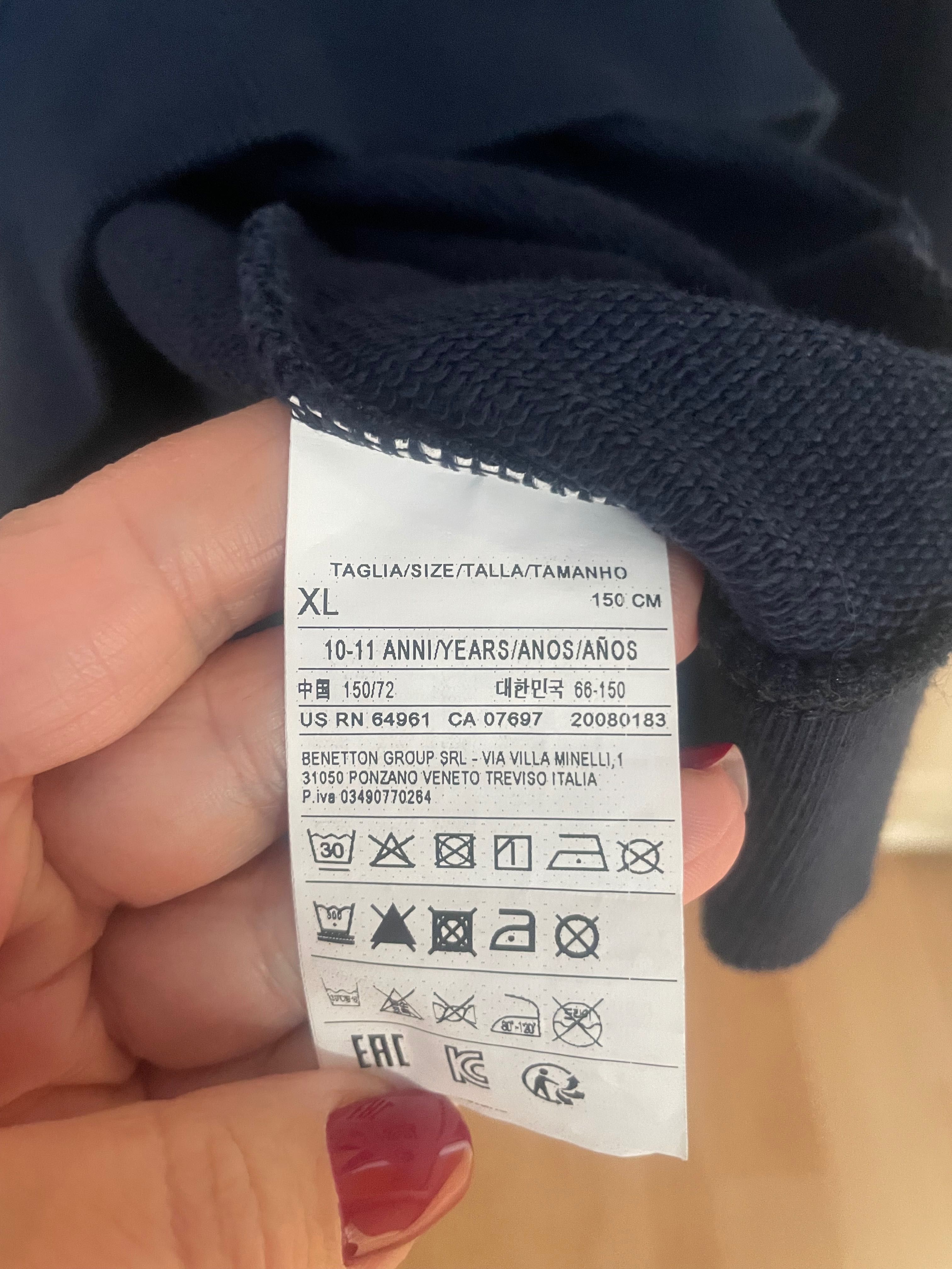 Benetton sweter / bluza dla chłopca roz 150 / 152