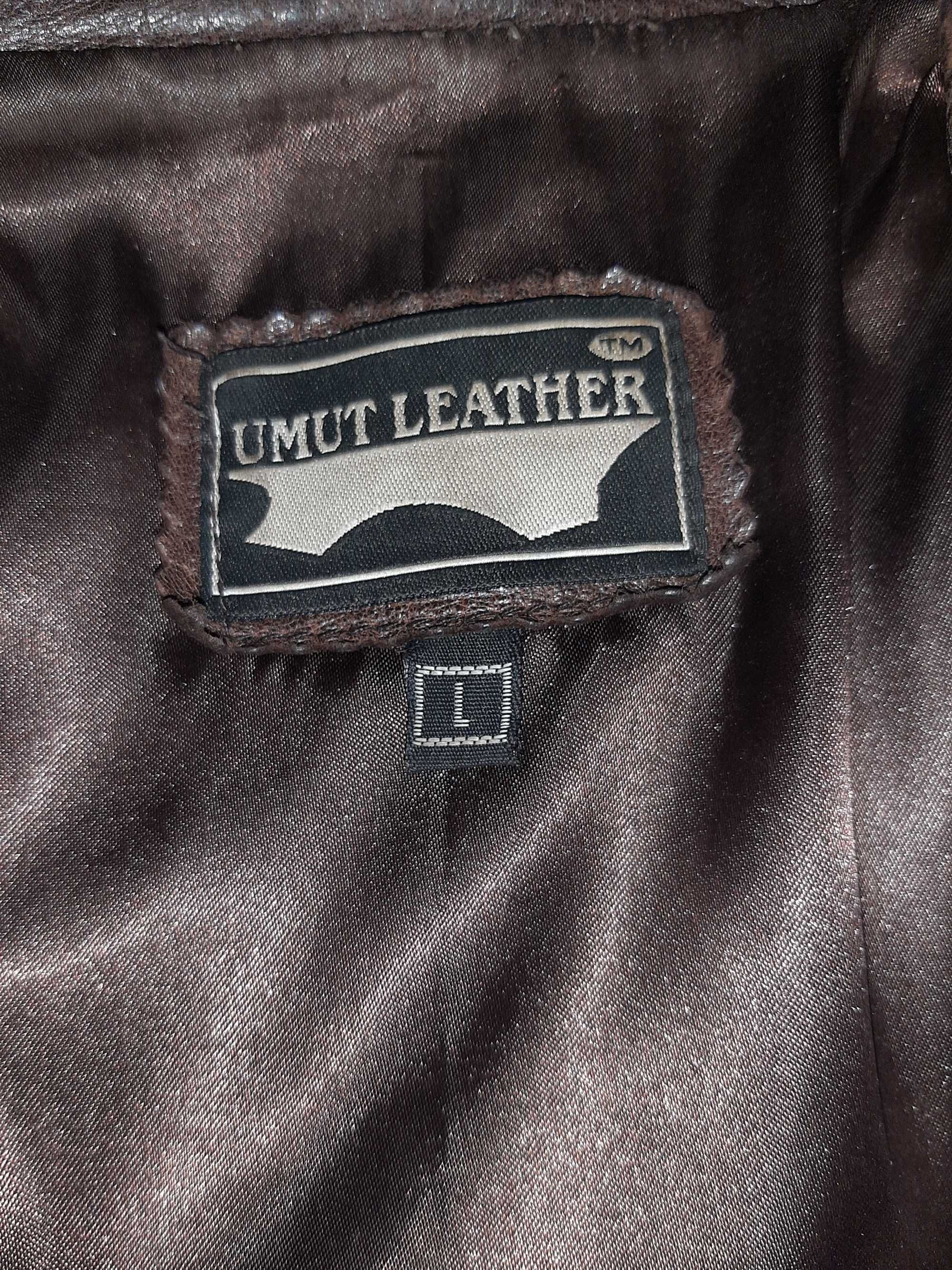 Женская кожаная куртка Umut leather, хорошее состояние!