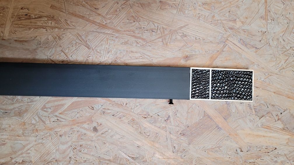 Karnisz aluminiowy WAVE, czarny, dł. 194 cm,