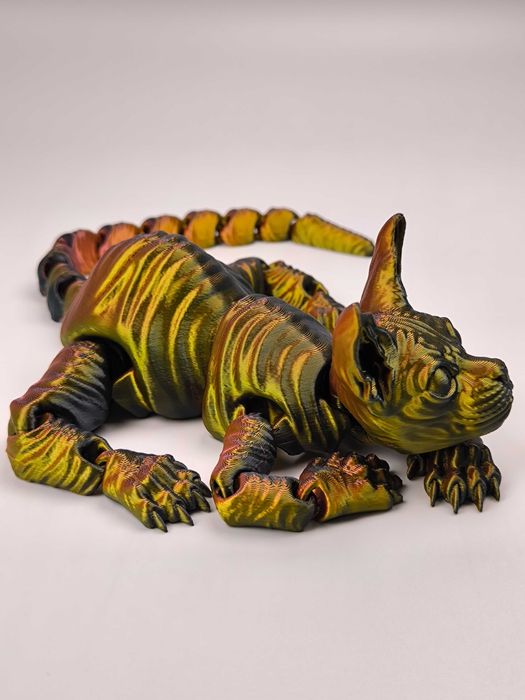 Розпродаж! Магічний 3D кіт сфінкс 32см із переливчастим ефектом