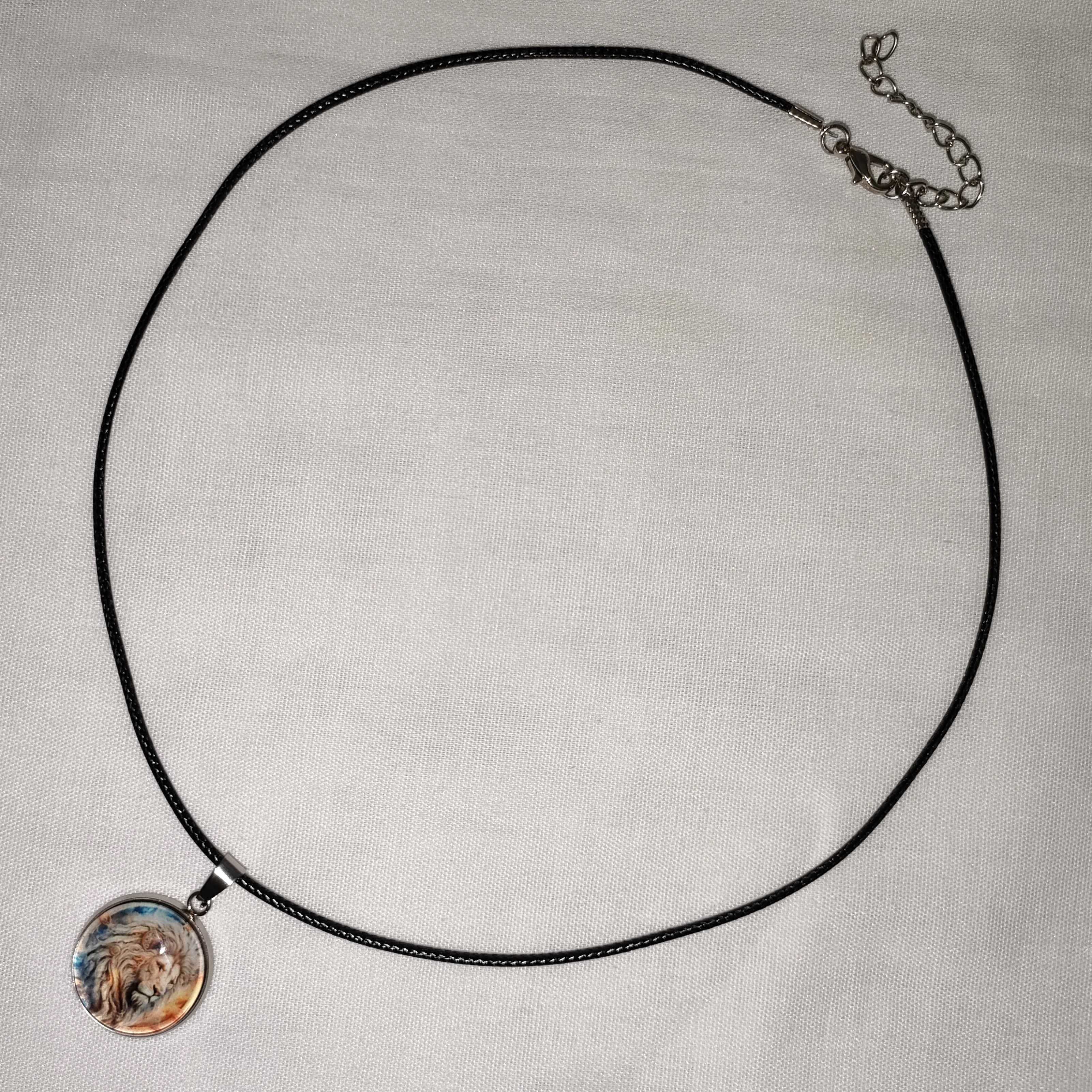 N165 Naszyjnik Lew Znak Zodiaku Handmade